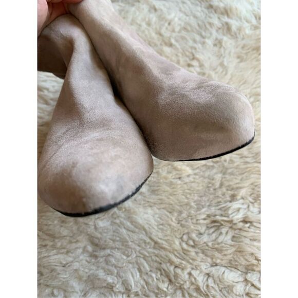Theory‎ Braxia Suede Short Boot Dove Grey Size 40 US 10 - Picture 5 of 12